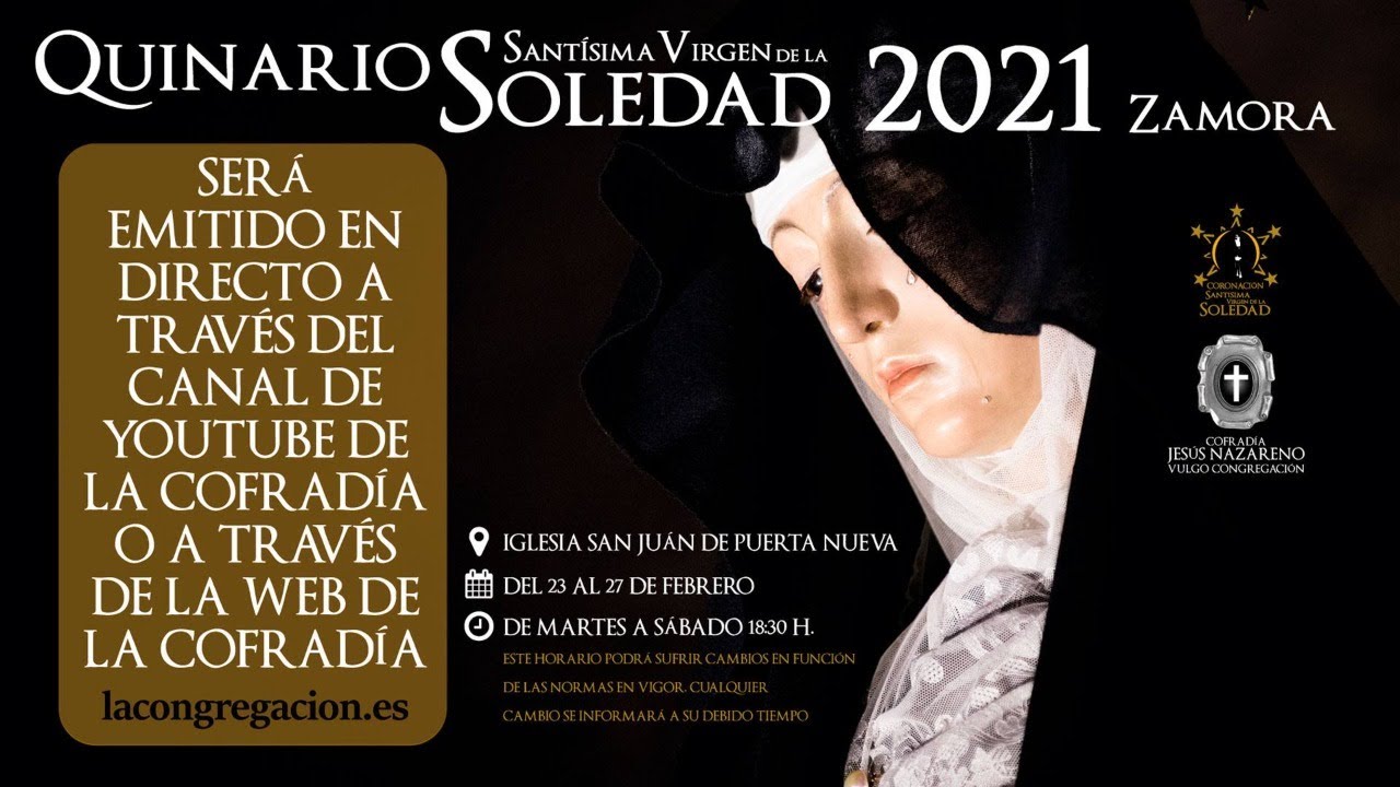 Misas Quinario 2021